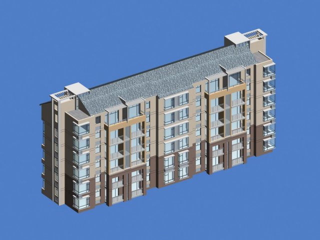 City Residential Garden villa office building design – 513 3D Model