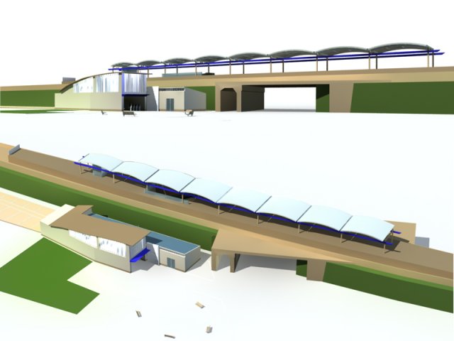 City Bus Terminal Station Design – 01 3D Model