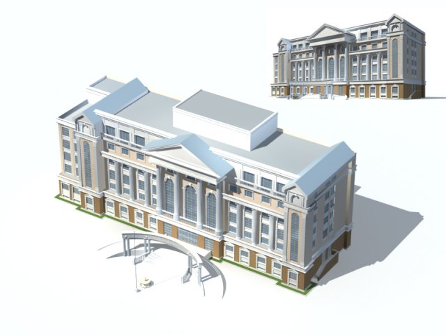 City ancient palace building luxury villas – 78 3D Model
