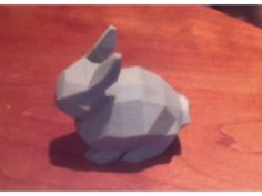 Low Poly Bunny 3D Print Model