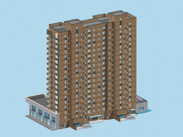 City government office building architectural design – 185 3D Model