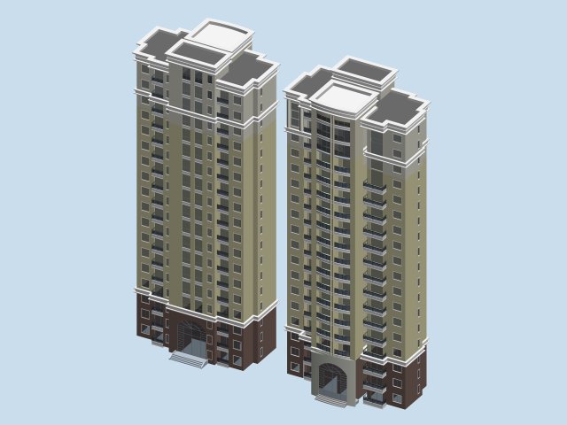 City government office building architectural design – 166 3D Model