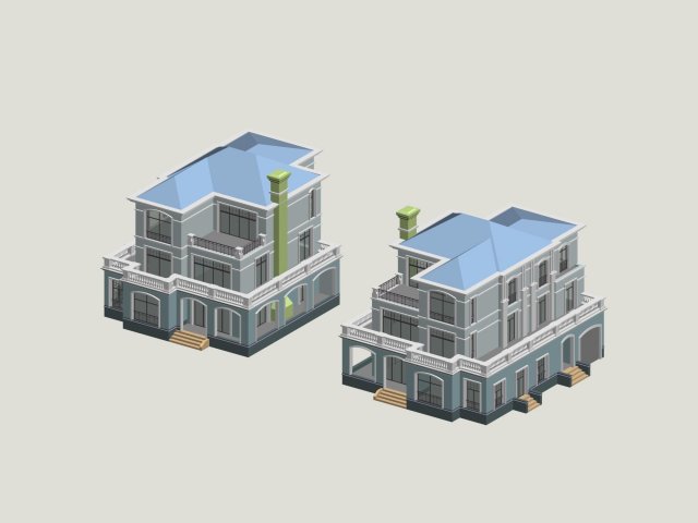 City – alone Villa 1100 3D Model