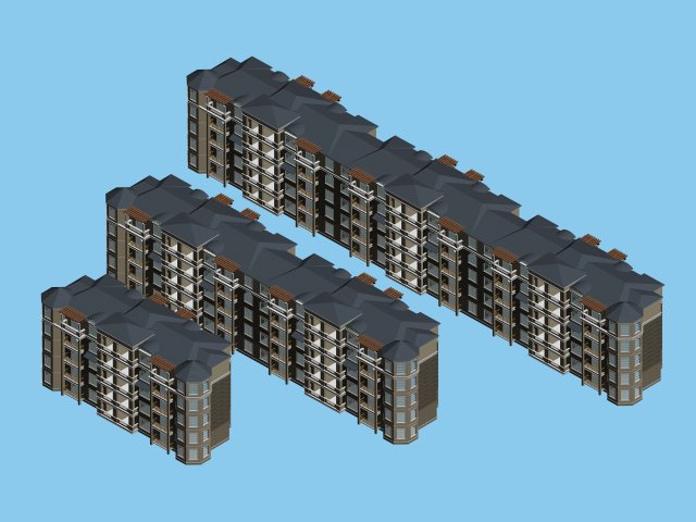 City Residential Garden villa office building design – 173 3D Model