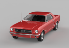 Mustang 1964 3D Model