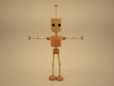 Blake- wodden character Free 3D Model