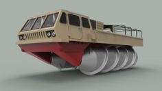 Screw terrain vehicle ZIL-4904 3D Model