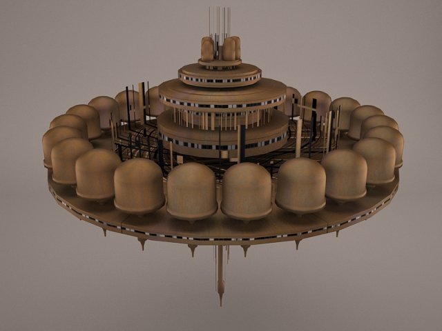 Tibanna Gas Refinery Star Wars 3D Model
