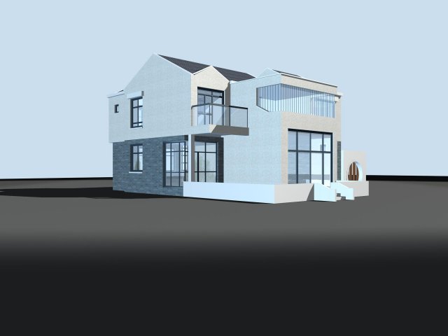 City – alone Villa 1141 3D Model