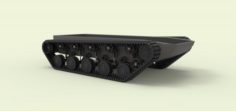 Rubber track chassis 3D Model