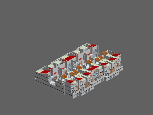 City – stylish townhouse 03 3D Model