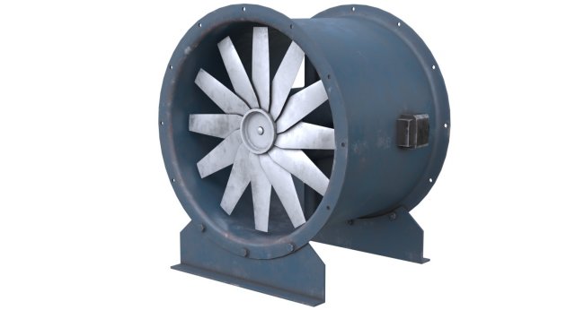 Axial Flow Fan 2 Old 3D Model