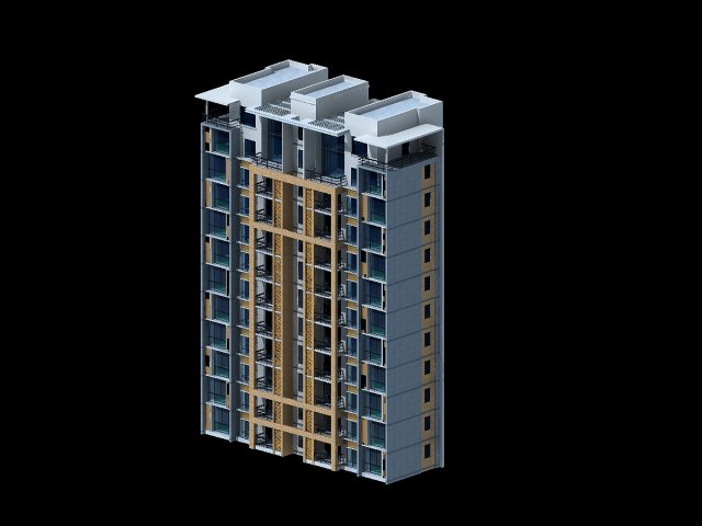 City government office building architectural design – 412 3D Model