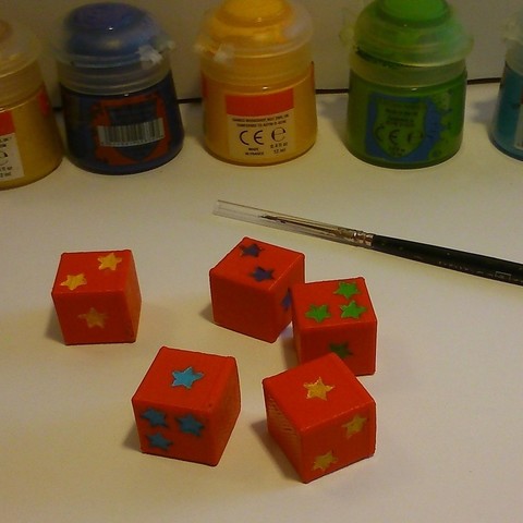 Special starry dice 3D Print Model