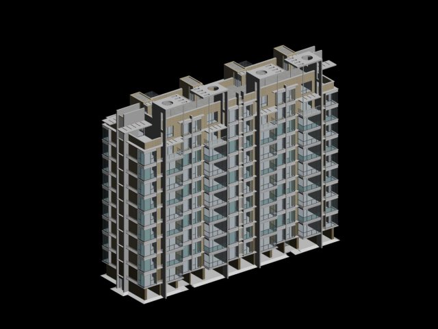 City government office building architectural design – 348 3D Model