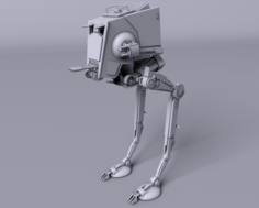 AT-ST All Terrain Scout Transport Star Wars 3D Model