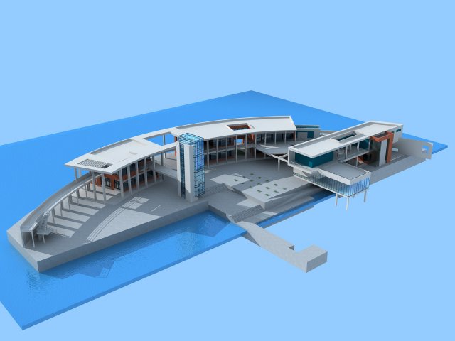 City planning office building fashion design – 152 3D Model