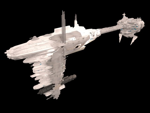 Scifi Frigate Predator Star Wars 3D Model
