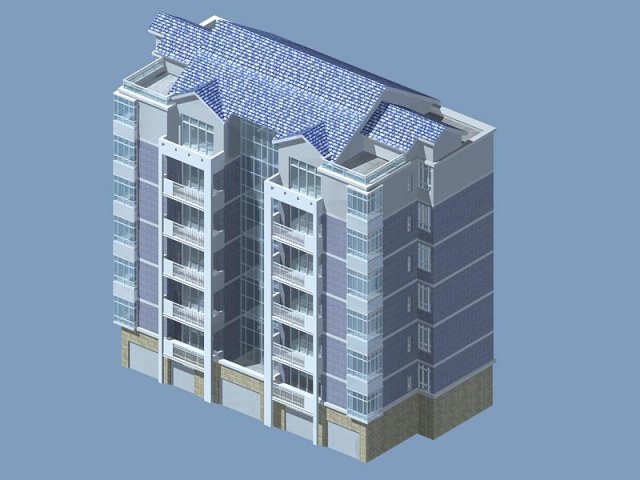 City Residential Garden villa office building design – 521 3D Model