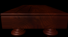 Coffee Wood Table 3D Model