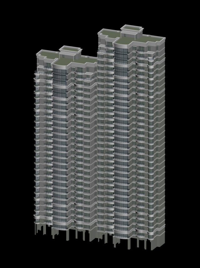 City government office building architectural design – 26 3D Model