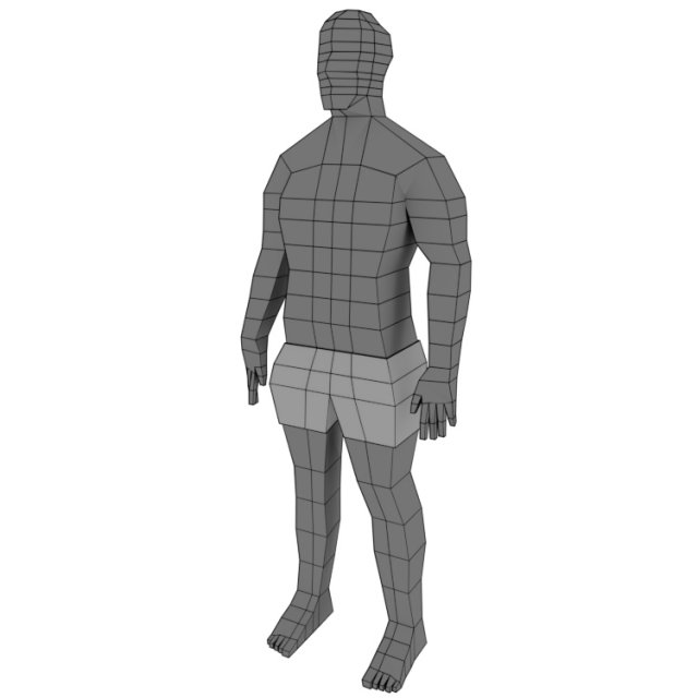 Base mesh character Free Free 3D Model
