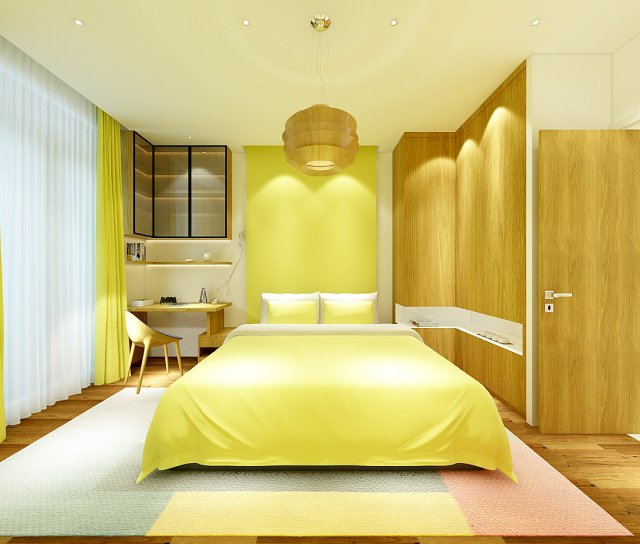 Deluxe master bedroom design 11 3D Model