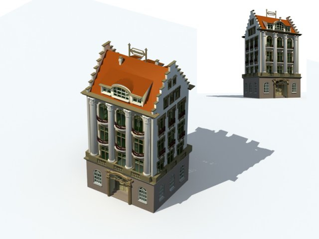 City ancient palace building luxury villas – 55 3D Model