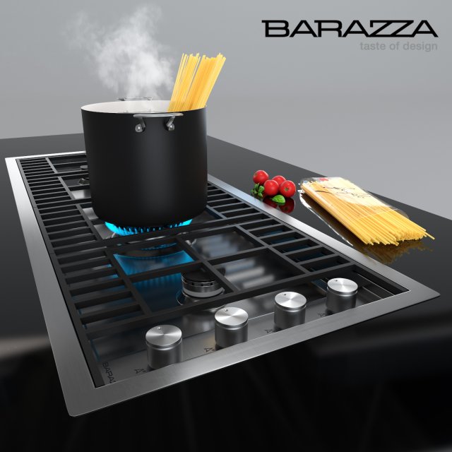 Hob 1PLB3T by Barazza – Spaghetti 3D Model