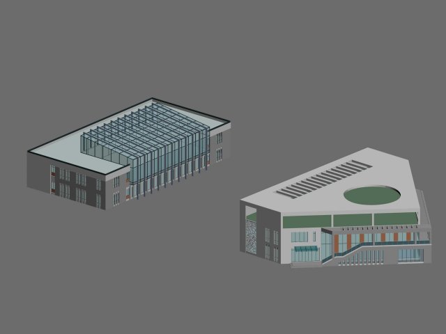 City planning office building fashion design – 195 3D Model