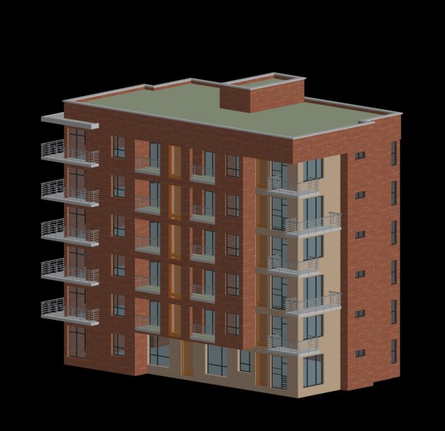 City Residential Garden villa office building design – 190 3D Model