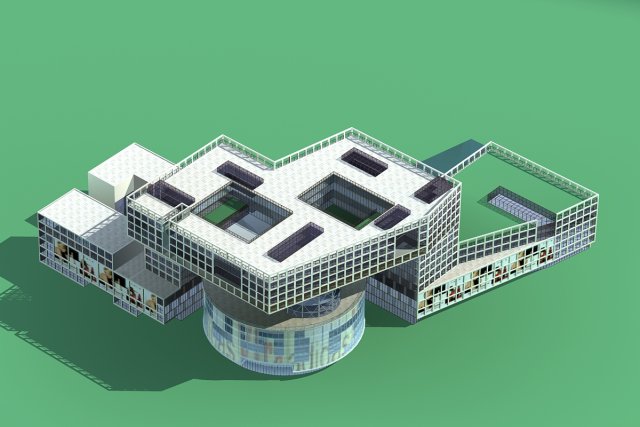 City planning office building fashion design – 143 3D Model