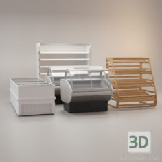 3D-Model 
Counters, refrigerators
