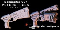 Dominator Gun – Psycho Pass 3D Model