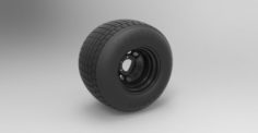 Wheel from Batpod 3D Model