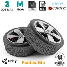 Pontiac Gto Wheel 3D Model