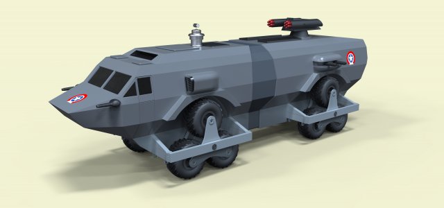 Landmaster from Damnation Alley 3D Model