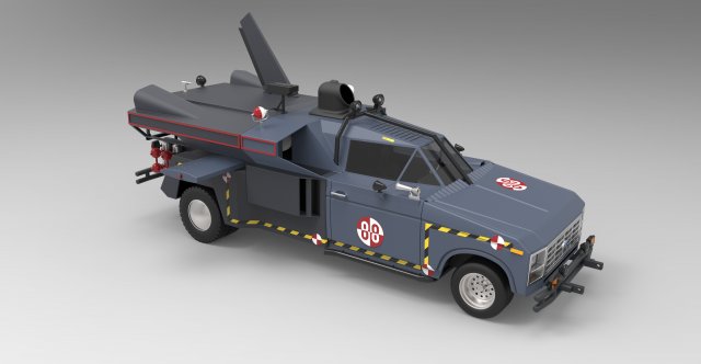 Buckaroo Bonzai Jet Truck 3D Model