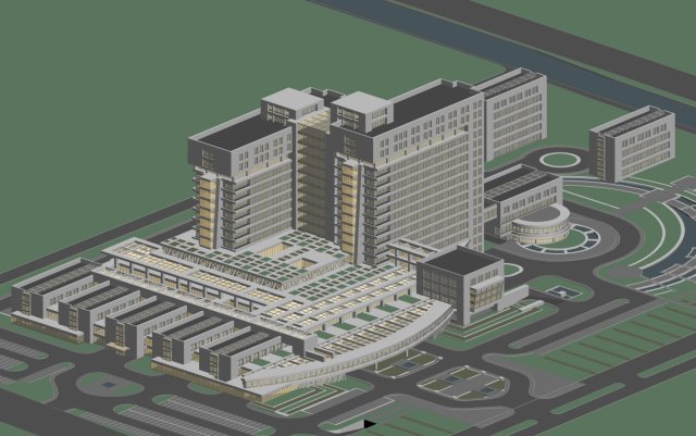 City planning office building fashion design – 642 3D Model