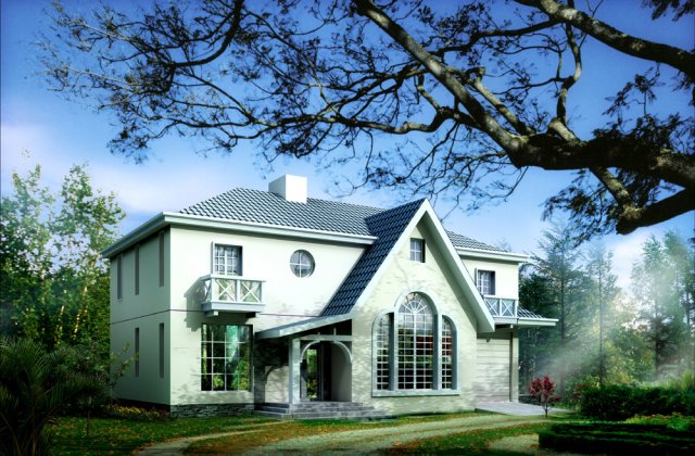 City – alone Villa 1148 3D Model