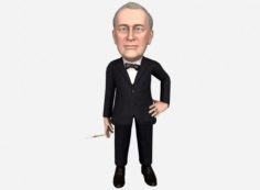 Franklin Delano Roosevelt caricature 3D Model