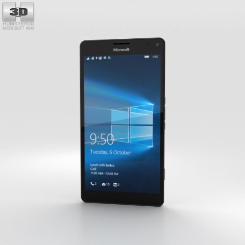 Microsoft Lumia 950 XL White 3D Model