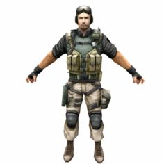R8 Army Soldier 3D Model