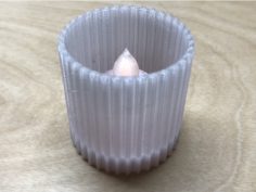 Votive Holder for Simple Modular Tea Light 3D Print Model