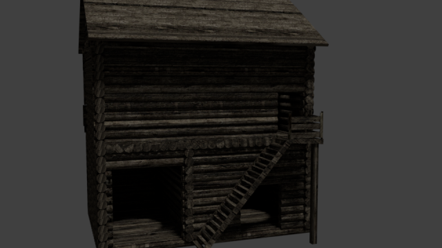 Wood hause 3D Model