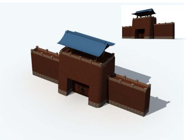 City ancient palace building luxury villas – 43 3D Model