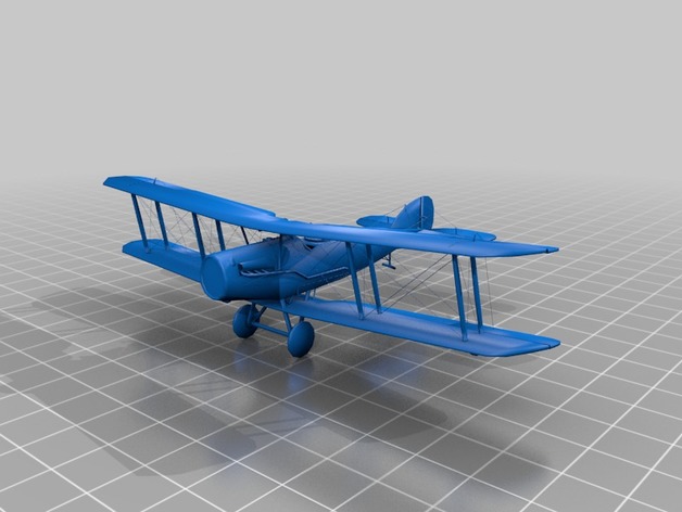 Bristol F.2B – First World War Airplane / Avion de la Première Guerre mondiale 3D Print Model