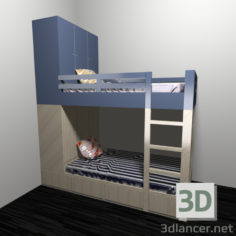 3D-Model 
bunk bed