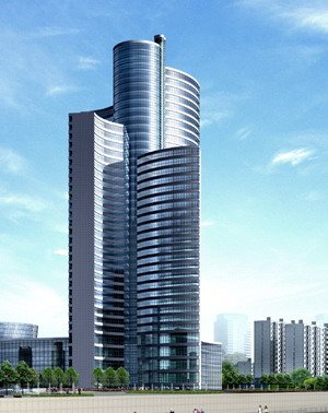 City office building construction avant-garde design hotel – 5641 3D Model