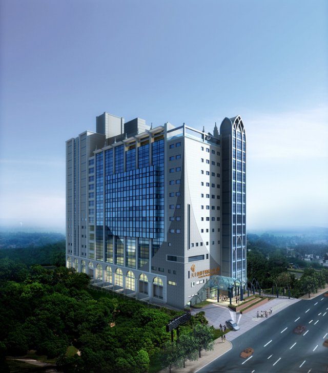 City office building construction avant-garde design hotel – 5645 3D Model
